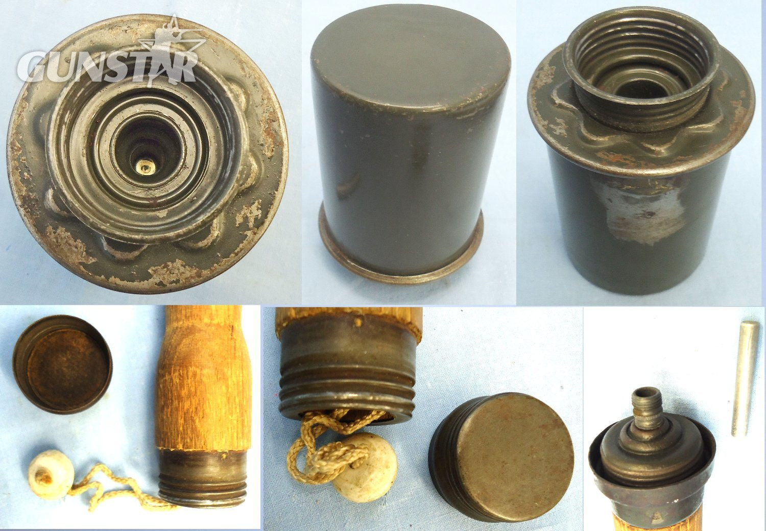 INERT DEACTIVATED. *MINT* German Late WW2 Model 1924 Stielhandgranate (M24) Stick Grenade. O 2219Om INERT DEACTIVATED. *MINT* German Late WW2 Model 1924 Stielhandgranate (M24) Stick Grenade. O 2219 Various Other Ammunition