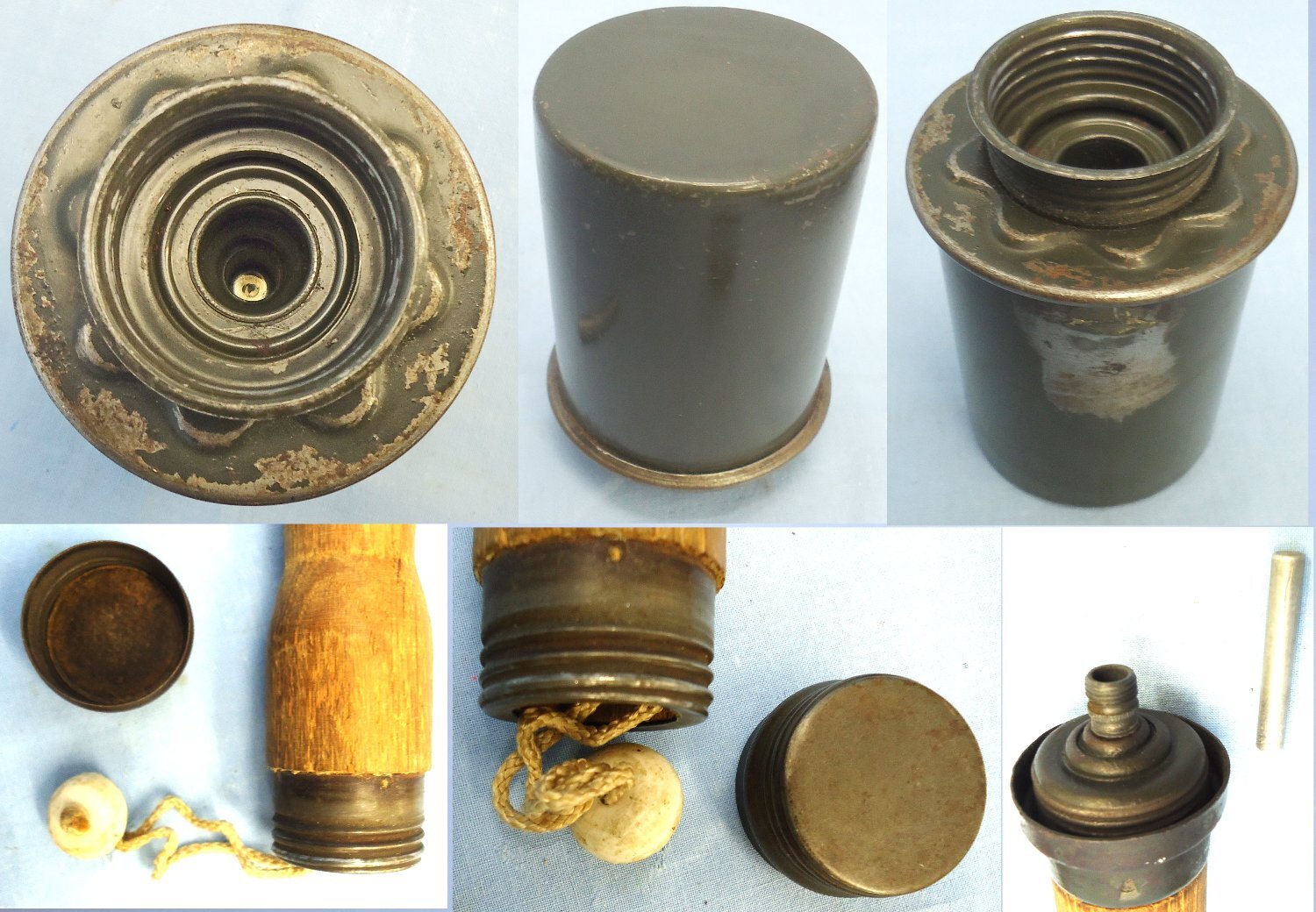INERT DEACTIVATED. *MINT* German Late WW2 Model 1924 Stielhandgranate (M24) Stick Grenade. O 2219Om INERT DEACTIVATED. *MINT* German Late WW2 Model 1924 Stielhandgranate (M24) Stick Grenade. O 2219 Various Other Ammunition