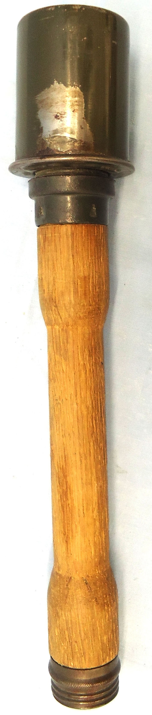 INERT DEACTIVATED. *MINT* German Late WW2 Model 1924 Stielhandgranate (M24) Stick Grenade. O 2219Om INERT DEACTIVATED. *MINT* German Late WW2 Model 1924 Stielhandgranate (M24) Stick Grenade. O 2219 Various Other Ammunition - {CATEGORY} in 