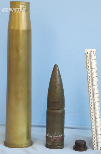  INERT DEACTIVATED. WW2 1944 Dated Unfired Original American 57mm Armour Piercing INERT DEACTIVATED. WW2 1944 Dated Unfired Original American 57mm Armour Piercing Antique & Militaria