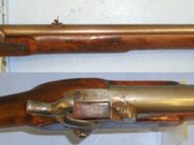Royal Small Arms Factory (Enfield) Percussion Rifle With Patchbox. Sn 21593 Muzzleloader .577 Rifle