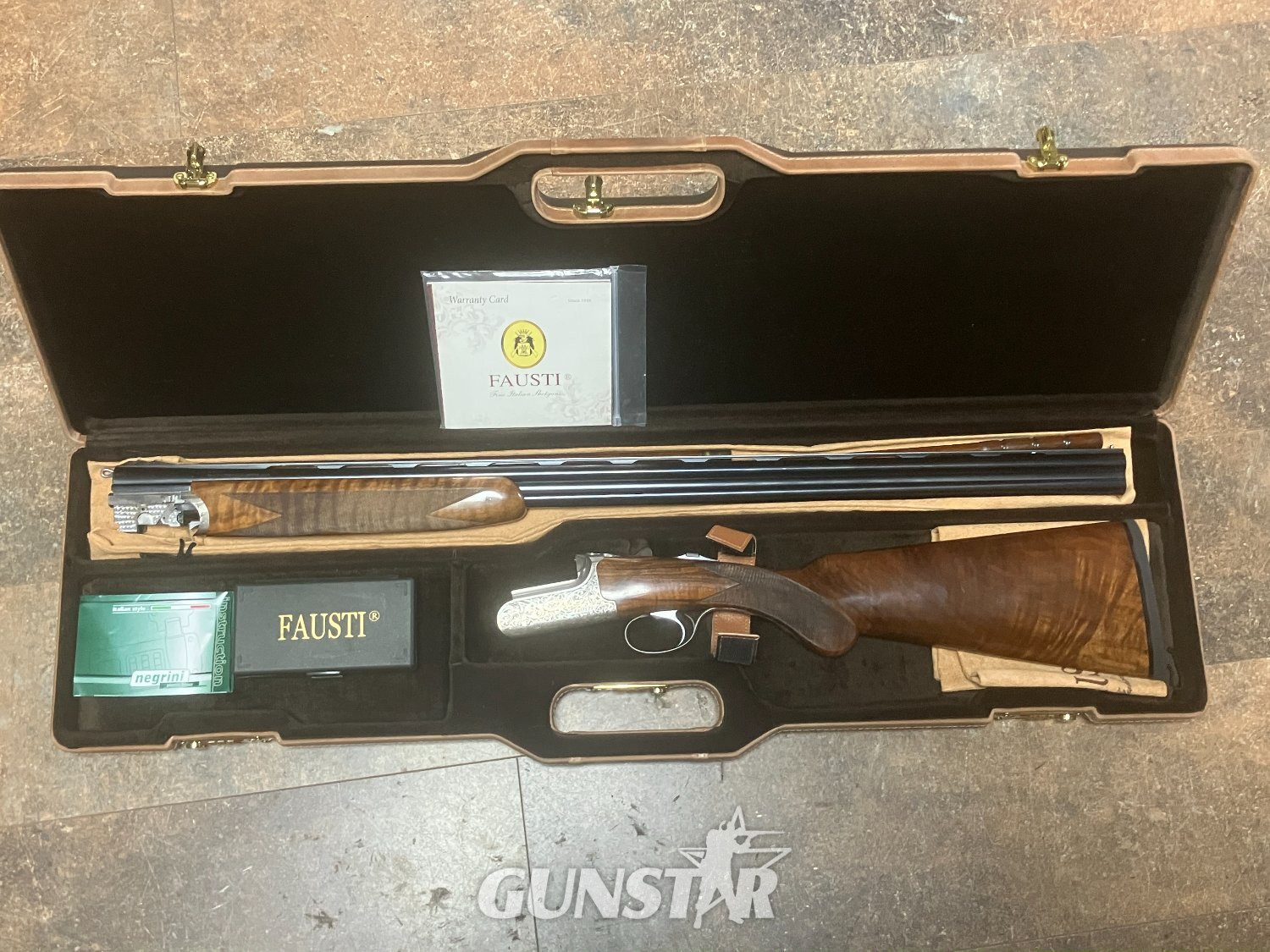 Fausti Stefano S.R.L. RDX Coin Engraved Over and Under 28 Bore/gauge in 