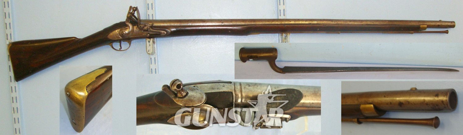 NAPOLEONIC WARS ERA**Georgian British Enfield Tower India Pattern Brown Bess .700 Calibre Flintlock Musket Regiment Marked ‘SLM’ (Possibly South Lancashire Militia) With Original Period Socket Bayonet. Sn 21265 brown bess Muzzleloader Various Rifle in 