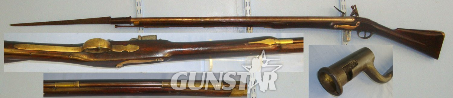  NAPOLEONIC WARS ERA**Georgian British Enfield Tower India Pattern Brown Bess .700 Calibre Flintlock Musket Regiment Marked ‘SLM’ (Possibly South Lancashire Militia) With Original Period Socket Bayonet. Sn 21265 brown bess Muzzleloader Various Rifle