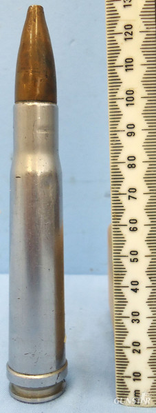 DEACTIVATED INERT. Rare Boys .55 (14x99B) Mark 1 1939 Dated Inspection Anti-Tank Rifle Round. - O 1708 DEACTIVATED INERT. Rare Boys .55 (14x99B) Mark 1 1939 Dated Inspection Anti-Tank Rifle Round. - O 1708  Other Ammunition in 