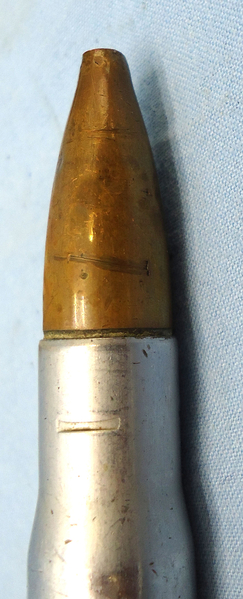  DEACTIVATED INERT. Rare Boys .55 (14x99B) Mark 1 1939 Dated Inspection Anti-Tank Rifle Round. - O 1708 DEACTIVATED INERT. Rare Boys .55 (14x99B) Mark 1 1939 Dated Inspection Anti-Tank Rifle Round. - O 1708  Other Ammunition