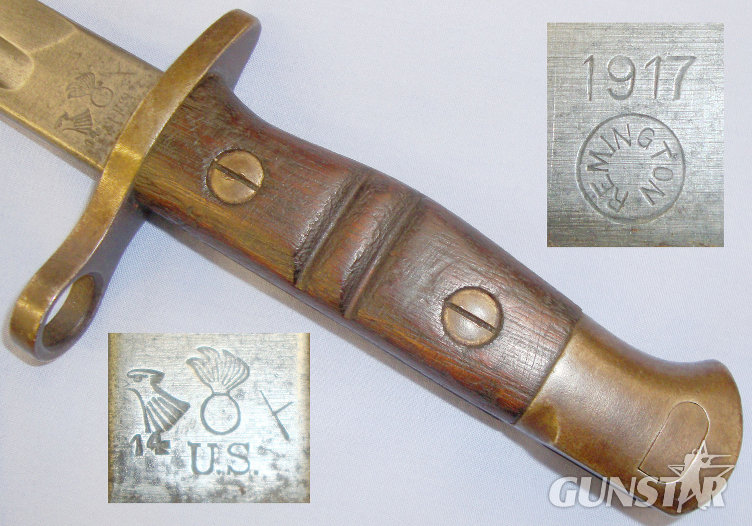 U.S. Model ‘1917’ Remington Bayonet and Scabbard. BAYO 351. Bayonet
