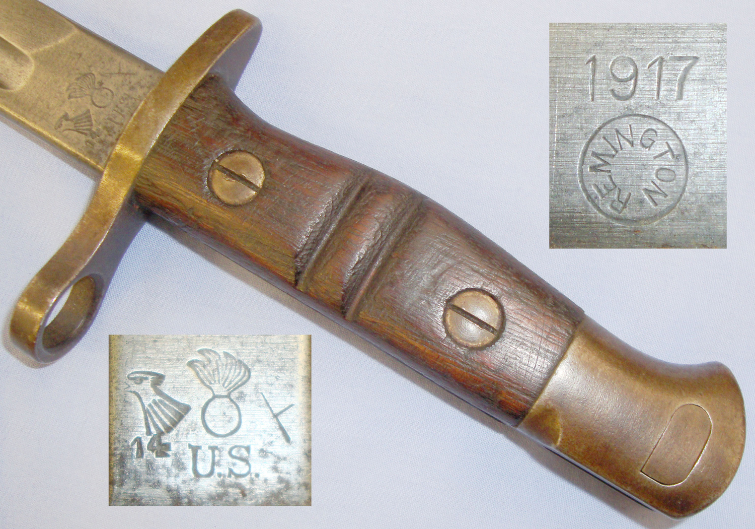U.S. Model ‘1917’ Remington Bayonet and Scabbard. BAYO 351. Bayonet