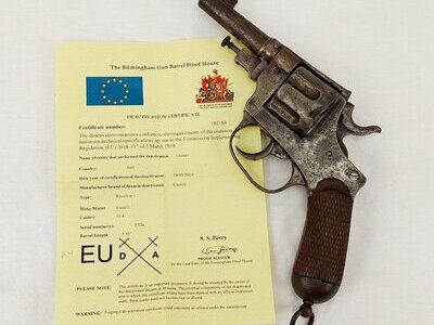EU Spec Deactivated 1922 Dated Italian Castelli Bodeo Model 1899 Revolver Revolver None Revolver