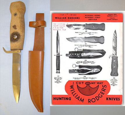 William Rodgers Sheffield ‘I Cut My Way’ Trade Mark  Knive
