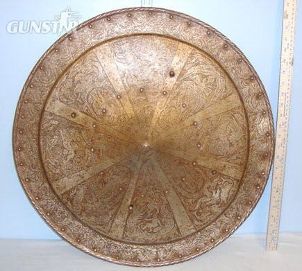 RARE* Victorian or Earlier Medieval/Italian Renaissance Form Battle Shield With Ornate Decoration. Sn 13596 RARE* Victorian or Earlier Medieval/Italian Renaissance Form Battle Shield With Ornate Decoration. Sn 13596  Antique & Militaria in 