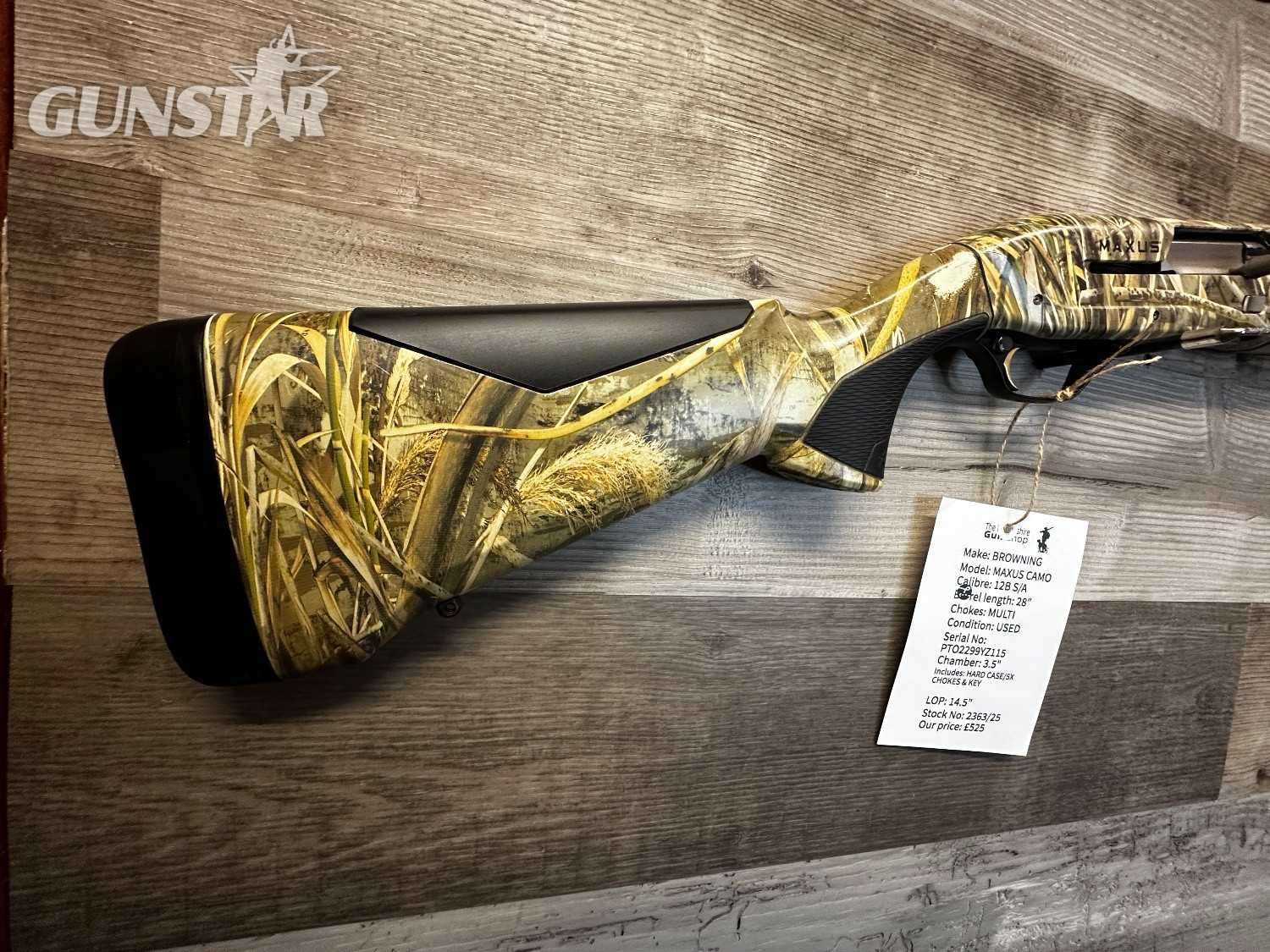 Browning Maxus Camo Semi-Auto 12 Bore/gauge