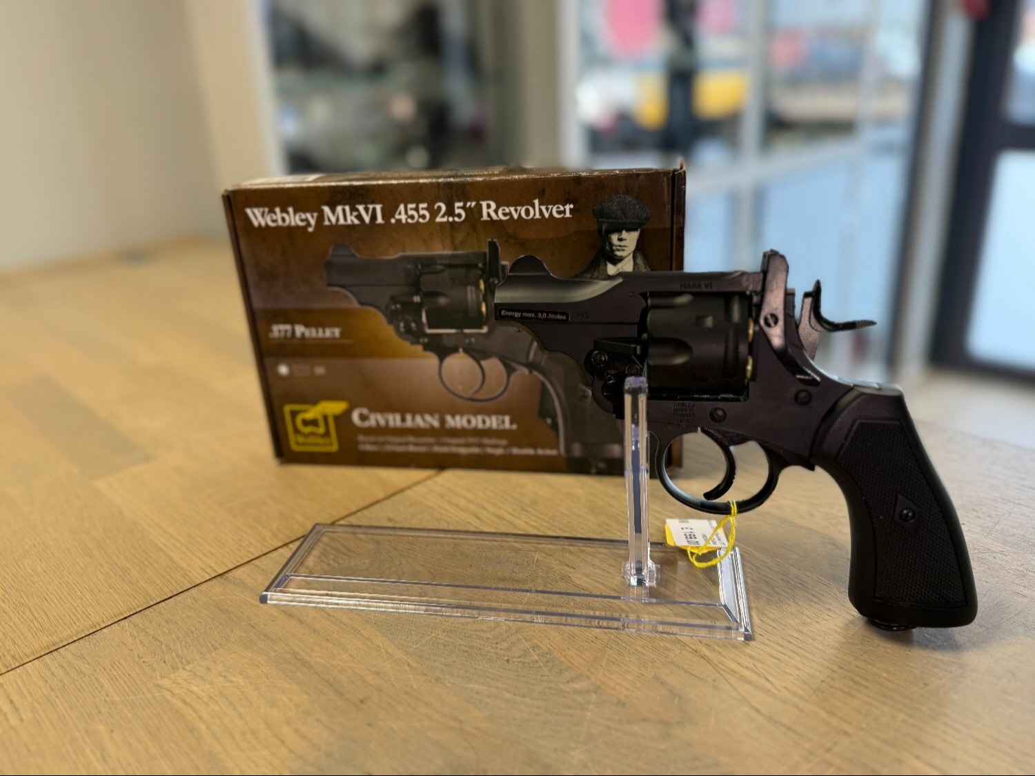 Webley & Scott Webley MKVI .455 2.5" Revolver Civilian Model .177 - {CATEGORY} in 