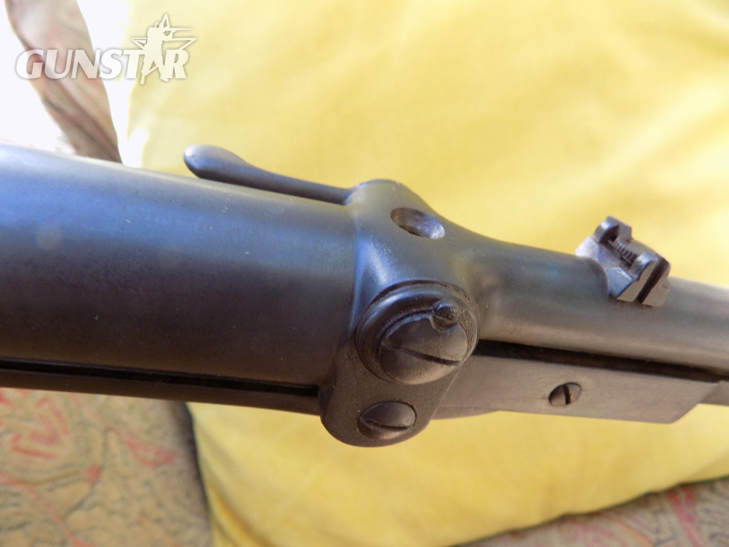  100+ YEAR OLD LINCOLN JEFFERIES.177 AIR RIFLE under leaver .177