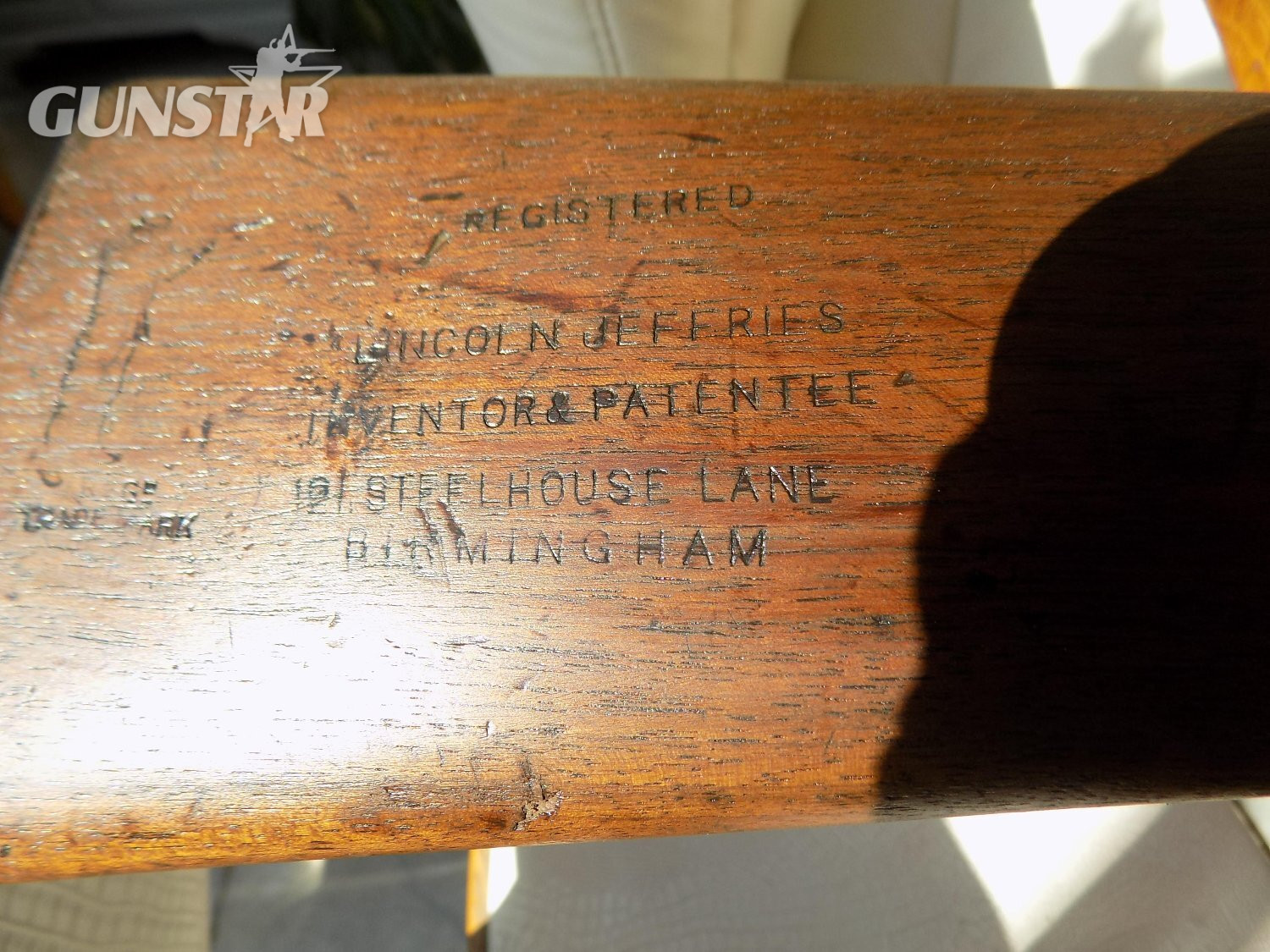 100+ YEAR OLD LINCOLN JEFFERIES.177 AIR RIFLE under leaver .177 - {CATEGORY}
