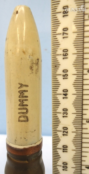 Kynoch INERT DEACTIVATED. 1957 Dated, Kynoch Production, Hispano-Suiza (20x110) HS 404 Aircraft Cannon DRILL Round. - O 1814  Other Ammunition - {CATEGORY} in 