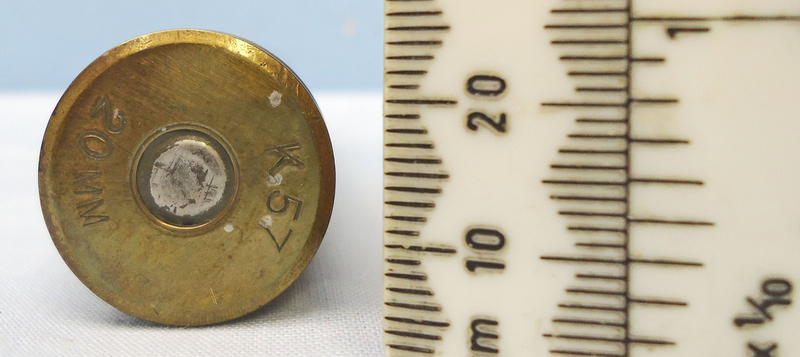 Kynoch INERT DEACTIVATED. 1957 Dated, Kynoch Production, Hispano-Suiza (20x110) HS 404 Aircraft Cannon DRILL Round. - O 1814  Other Ammunition