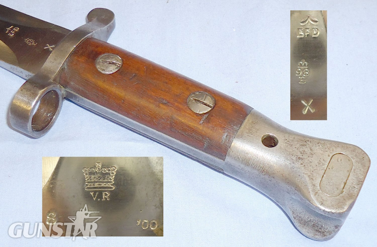 British Enfield 1888 Pattern Mark III Lee Metford Bayonet and MkI L Scabbard. 21545. Bayonet