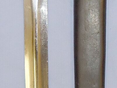 British Enfield 1888 Pattern Mark III Lee Metford Bayonet and MkI L Scabbard. 21545. Bayonet