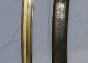 Victorian British Dockyard Or River Police Brass Hilt Sword / Hanger Cutlass Sidearm & Scabbard. Sn 23674 Sword