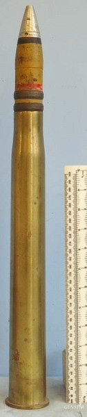 INERT DEACTIVATED Unfired German WW2 3.7cm SC/30 (37x380R) Round With An Unfired INERT DEACTIVATED Unfired German WW2 3.7cm SC/30 (37x380R) Round With An Unfired Antique & Militaria in 