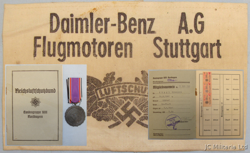 A set of ‘German luftschutz’ items including a 2nd class Luftschutz- Ehrenzeiche A set of ‘German luftschutz’ items including a 2nd class Luftschutz- Ehrenzeiche Antique & Militaria in 