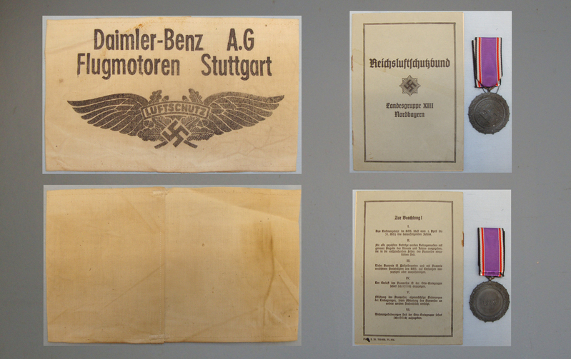 A set of ‘German luftschutz’ items including a 2nd class Luftschutz- Ehrenzeiche A set of ‘German luftschutz’ items including a 2nd class Luftschutz- Ehrenzeiche Antique & Militaria