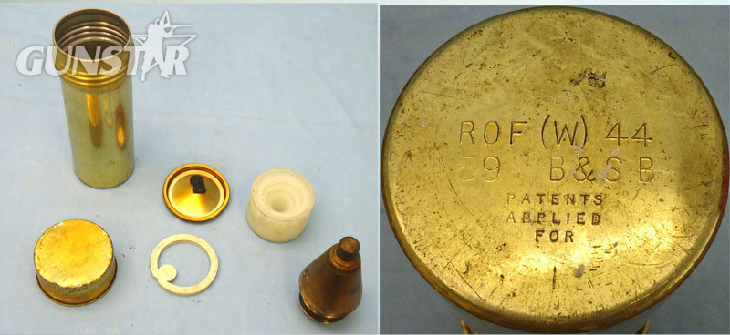  INERT. British, No 117 Fuze Plug, Representing No117 Nose Fuze & Transit Tin. - O 1955 INERT. British, No 117 Fuze Plug, Representing No117 Nose Fuze & Transit Tin. - O 1955  Other Ammunition