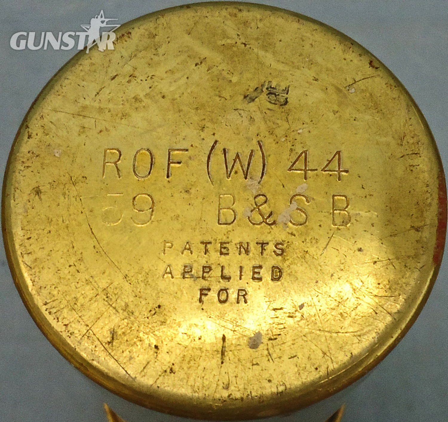 {CATEGORY} - INERT. British, No 117 Fuze Plug, Representing No117 Nose Fuze & Transit Tin. - O 1955 INERT. British, No 117 Fuze Plug, Representing No117 Nose Fuze & Transit Tin. - O 1955  Other Ammunition in 