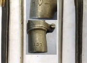 Post Mutiny Indian Issue Victorian British India Pattern 1859 Socket Bayonet (NOT P1853) For Enfield Smoothbore Muzzle Loading Muskets and Scabbard. Sn 23478:105 Bayonet