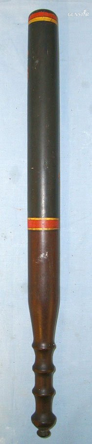 1830-1837 William IV Painted Ebonised Painted Wood City of Manchester Police Truncheon. POL 406. 1830-1837 William IV Painted Ebonised Painted Wood City of Manchester Police Truncheon. POL 406. Antique & Militaria
