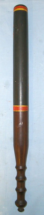  1830-1837 William IV Painted Ebonised Painted Wood City of Manchester Police Truncheon. POL 406. 1830-1837 William IV Painted Ebonised Painted Wood City of Manchester Police Truncheon. POL 406. Antique & Militaria