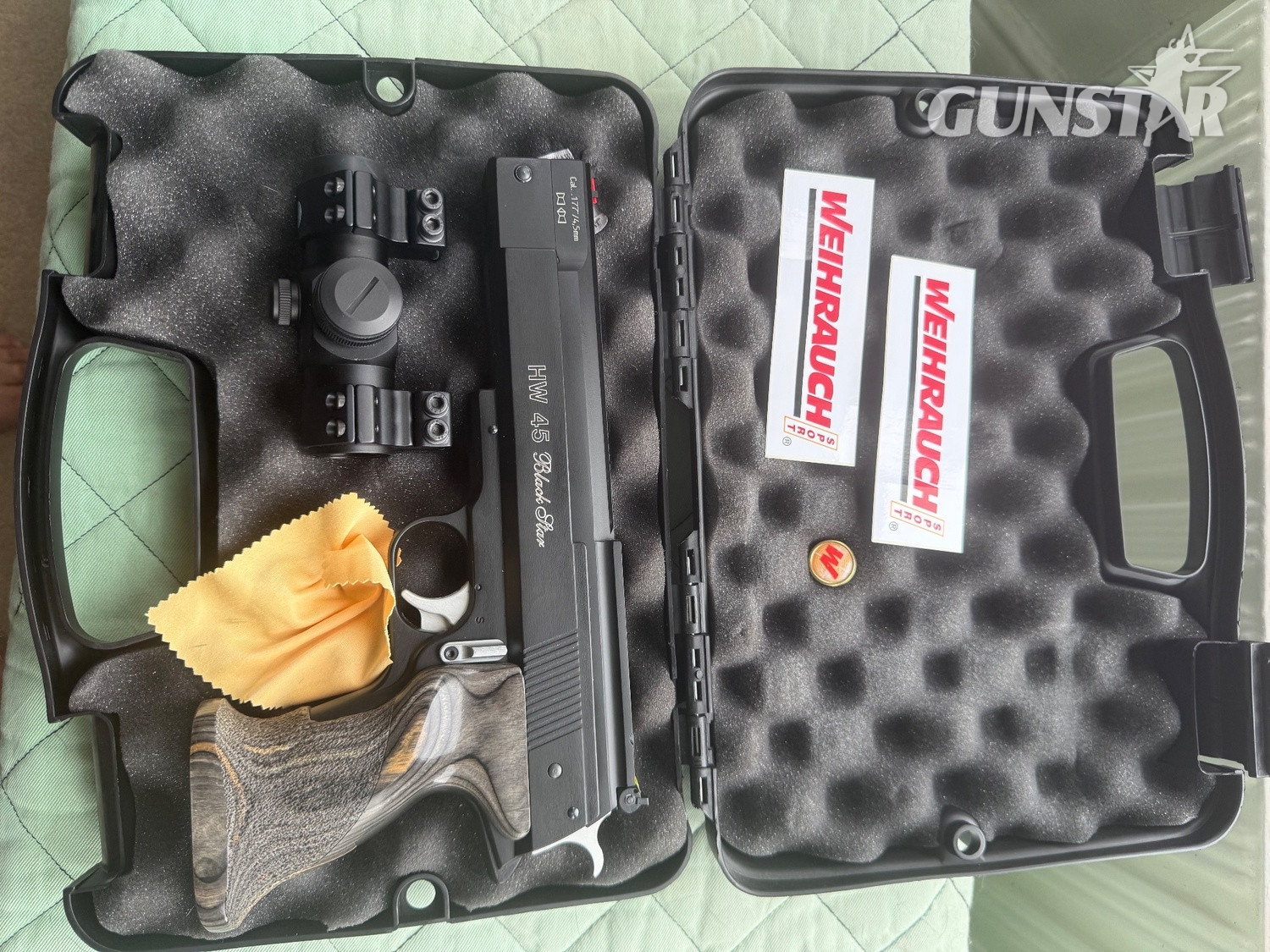 Weihrauch Hw45 black star  .177 Single Shot in 