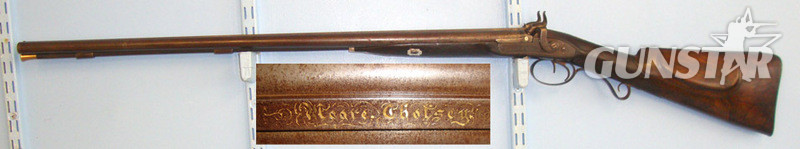 J. Moore English 17 Bore Double Barrel Muzzle Loading Percussion Hammer Shotgun By John M Muzzleloader 17 Gauge