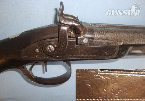  J. Moore English 17 Bore Double Barrel Muzzle Loading Percussion Hammer Shotgun By John M Muzzleloader 17 Gauge