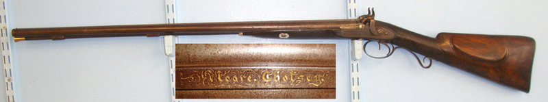 J. Moore English 17 Bore Double Barrel Muzzle Loading Percussion Hammer Shotgun By John M Muzzleloader 17 Gauge