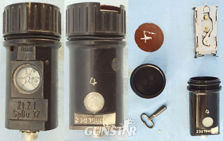 German. WW2, 1940 Dated, Wehrmacht Pioneer Battalion Zt. A.f Sp Bu.37, 5 Minute Mechanical Timer for Demolition Charges. - O 2214 German. WW2, 1940 Dated, Wehrmacht Pioneer Battalion Zt. A.f Sp Bu.37, 5 Minute Mechanical Timer for Demolition Charges. - O 2214  Other Ammunition in 