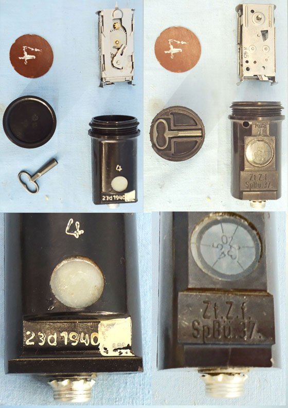 German. WW2, 1940 Dated, Wehrmacht Pioneer Battalion Zt. A.f Sp Bu.37, 5 Minute Mechanical Timer for Demolition Charges. - O 2214 German. WW2, 1940 Dated, Wehrmacht Pioneer Battalion Zt. A.f Sp Bu.37, 5 Minute Mechanical Timer for Demolition Charges. - O 2214  Other Ammunition