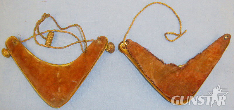  C1886-1941 Spanish Officers Gilt ‘Gorgets’ from the Reign of King Alfonso XIII. MISC 866. C1886-1941 Spanish Officers Gilt ‘Gorgets’ from the Reign of King Alfonso XIII. MISC 866. Other Accessory