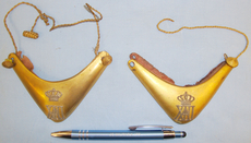 C1886-1941 Spanish Officers Gilt ‘Gorgets’ from the Reign of King Alfonso XIII. MISC 866. C1886-1941 Spanish Officers Gilt ‘Gorgets’ from the Reign of King Alfonso XIII. MISC 866. Other Accessory