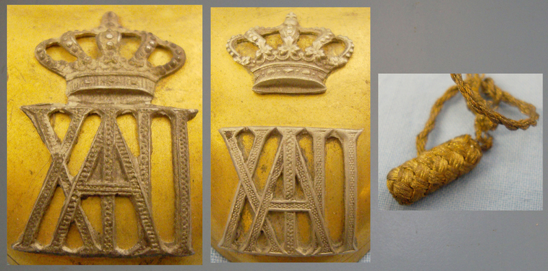 C1886-1941 Spanish Officers Gilt ‘Gorgets’ from the Reign of King Alfonso XIII. MISC 866. C1886-1941 Spanish Officers Gilt ‘Gorgets’ from the Reign of King Alfonso XIII. MISC 866. Other Accessory
