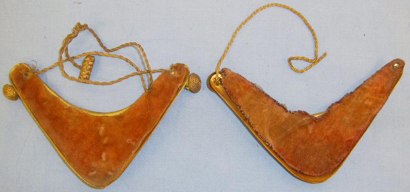  C1886-1941 Spanish Officers Gilt ‘Gorgets’ from the Reign of King Alfonso XIII. MISC 866. C1886-1941 Spanish Officers Gilt ‘Gorgets’ from the Reign of King Alfonso XIII. MISC 866. Other Accessory