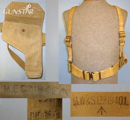  ME Co (Mills Equipment Company) and MW&S Ltd British WD Officer's Webbing Belt Rig Including 1940 Belt By BH&G, 1942 Dated .3 Clothing