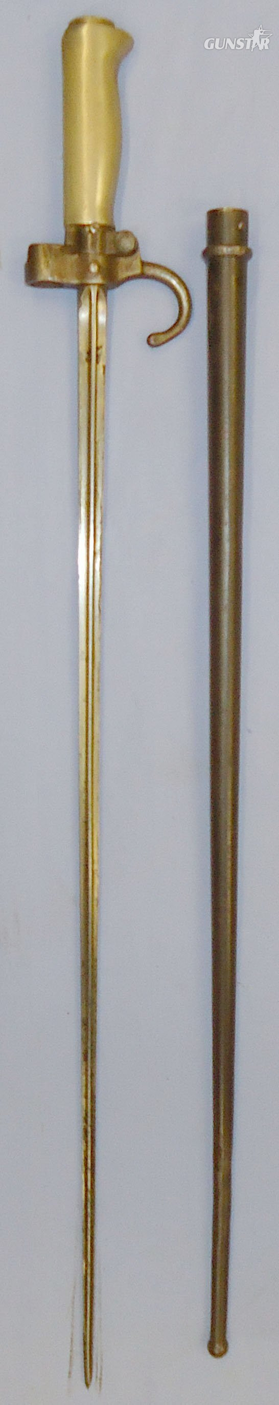  French 1st Pattern Lebel M1886 Bayonet and Scabbard. BAYO 427. Bayonet