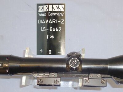 Quality* West German Zeiss Diavari-Z 1.5-6x42 FFP Variable Rifle Scope. OPT 810. Quality* West German Zeiss Diavari-Z 1.5-6x42 FFP Variable Rifle Scope. OPT 810.  Sight & Optic