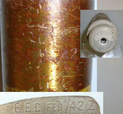  INERT DEACTIVATED WW2, Matching 1942 Dates British 2” Practice Mortar Casing By  INERT DEACTIVATED WW2, Matching 1942 Dates British 2” Practice Mortar Casing By  Antique & Militaria