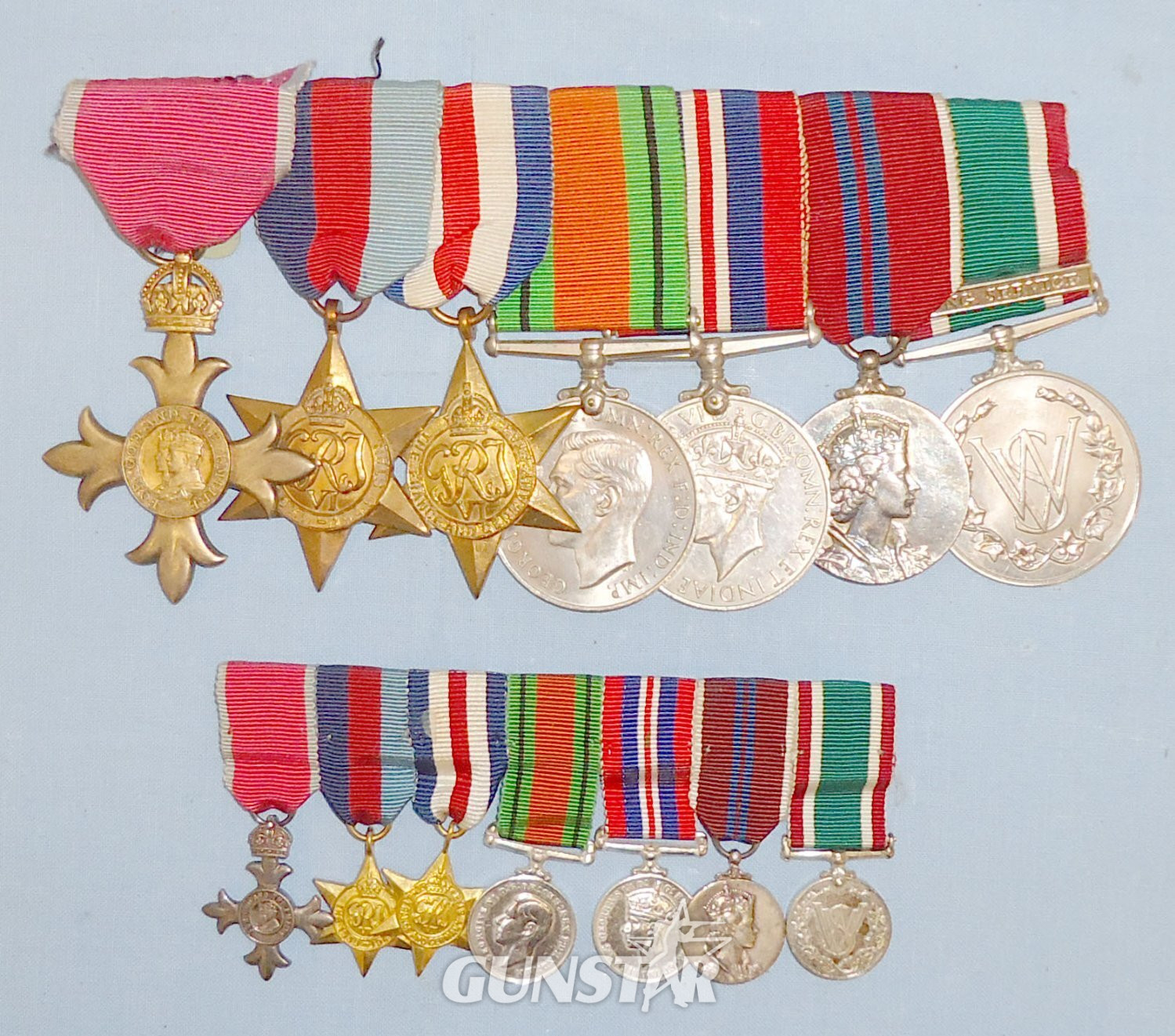 Excellent* Medal Group and Miniatures Including an Order of the British Empire Medal (OBE). M 143. Excellent* Medal Group and Miniatures Including an Order of the British Empire Medal (OBE). M 143.  Antique & Militaria in 