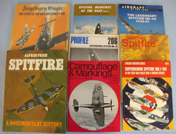 Spitfire & One On The ME 109 books Collection of Eight Books, Seven On The Spitfire & One On The ME 109.  Other Accessory