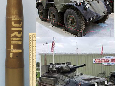 INERT. British 1986 Dated 76mm ARMDC (76.2x230R) L23A1, HE (High Explosive) Weighted DRILL Round For The Scorpion light Tank and Saladin Armoured Car. - O 1779 INERT. British 1986 Dated 76mm ARMDC (76.2x230R) L23A1, HE (High Explosive) Weighted DRILL Round For The Scorpion light Tank and Saladin Armoured Car. - O 1779  Other
