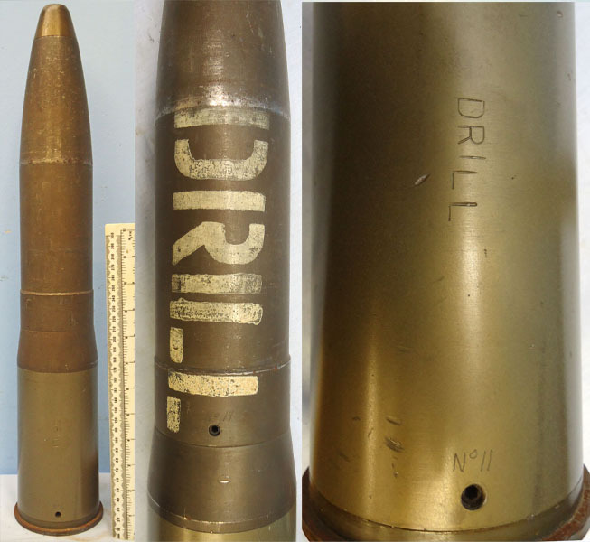 INERT. British 1986 Dated 76mm ARMDC (76.2x230R) L23A1, HE (High Explosive) Weighted DRILL Round For The Scorpion light Tank and Saladin Armoured Car. - O 1779 INERT. British 1986 Dated 76mm ARMDC (76.2x230R) L23A1, HE (High Explosive) Weighted DRILL Round For The Scorpion light Tank and Saladin Armoured Car. - O 1779  Other Ammunition